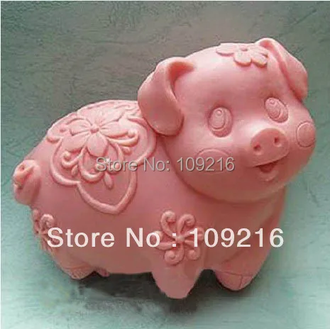 1 шт. прекрасный свинья(zx2216) Силиконовые ручной Мыло Mold ремесел DIY Плесень