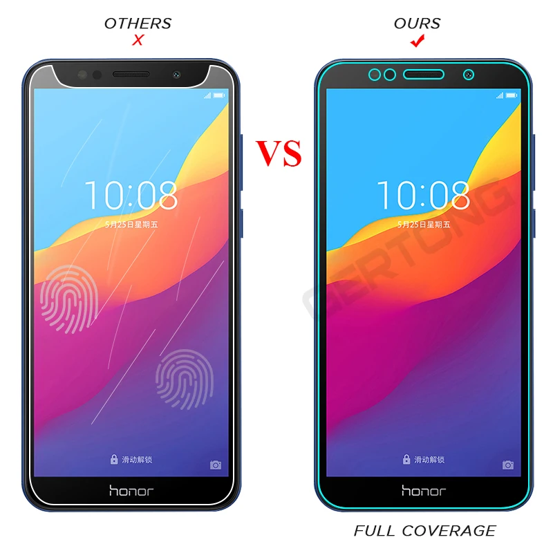 Высокопрозрачное закаленное стекло для Huawei Y6 Y7 Prime Y9 Y5 2018 защита экрана