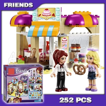 

252pcs Bela 10165 Girls Friends Heartlake Ice Cream Shop Downtown Bakery DIY 3D Blocks Toy Gift Compatible with