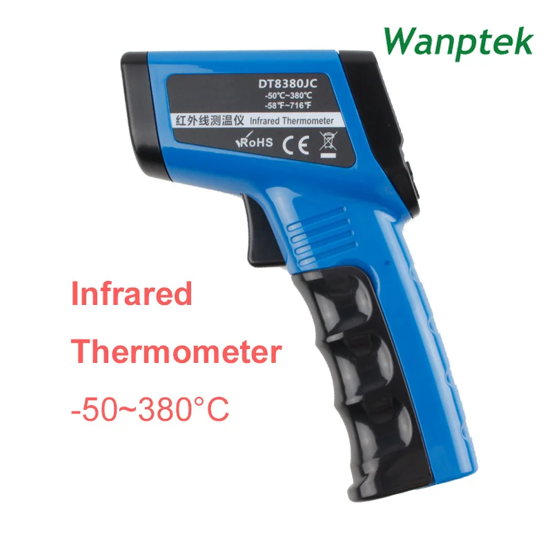 

Infrared Thermometer Electronic LED Noncontact Temperature Meter Gauge FLIR Termometro Digital Laser Thermometer DT8380JC