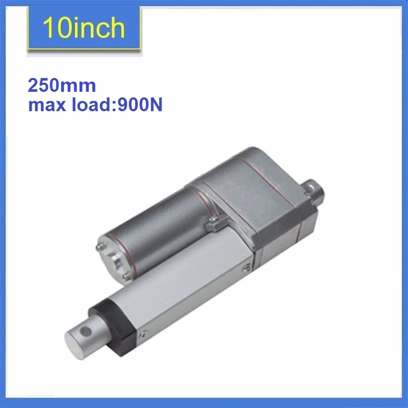 

10K Potentiometer Feedback 12VDC 24vDC 900N198LBS force Electric Linear Actuator Motor 250mm/10inch stroke 1PC