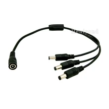 Cheap 2pcs DC Power Plug 5.5mmx2.1mm 1 Female to 3 Male Splitter Adapter Connector Cable For CCTV Camera LED Strip Light free shipping Cheap 2pcs DC Power Plug 5.5mmx2.1mm 1 Female to 3 Male Splitter Adapter Connector Cable For CCTV Camera LED Strip Light free shipping