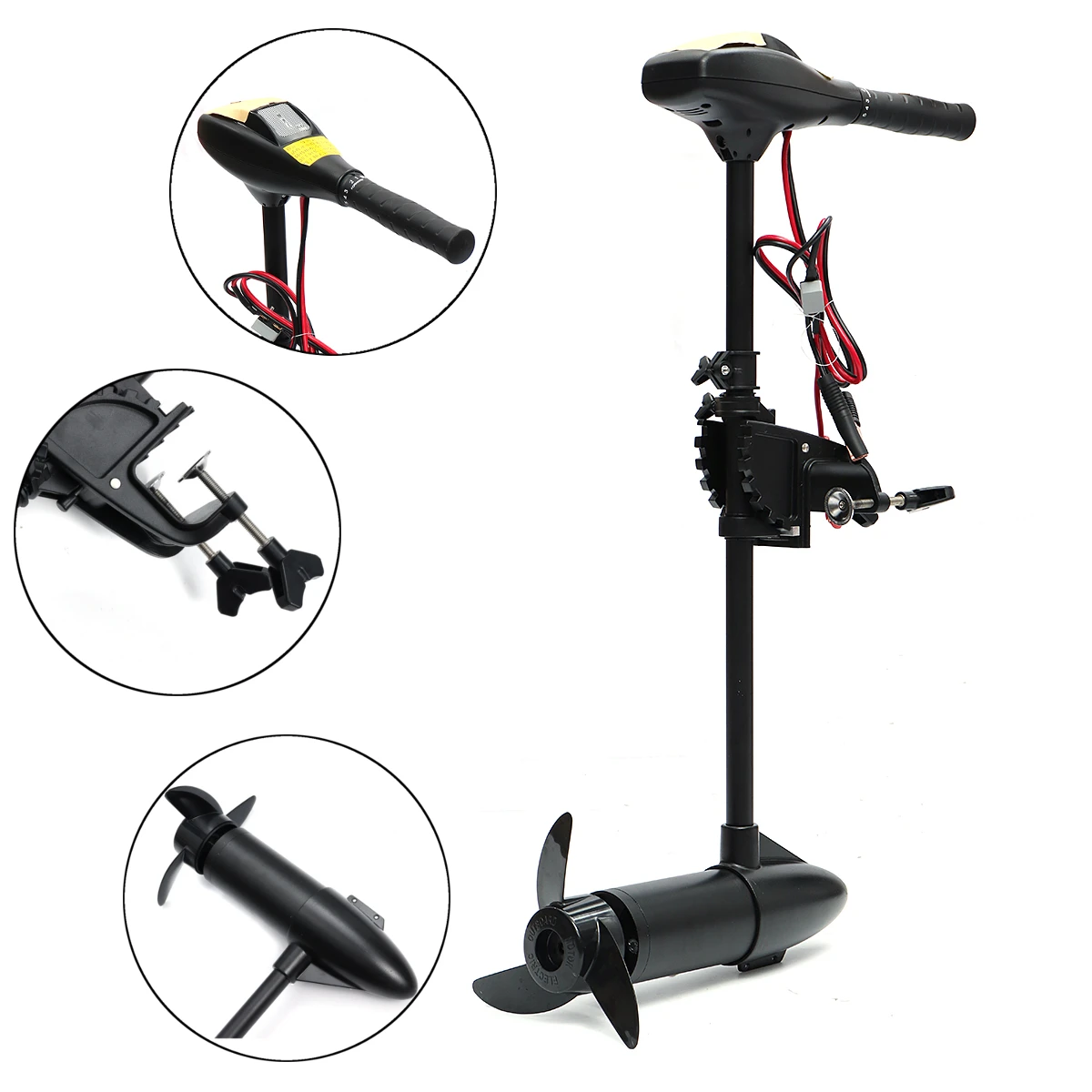 24 V DC 12 V 18/28/40/48/60/88LBS Trolling de Motor eléctrico inflable barco de motor fuera de borda - 3
