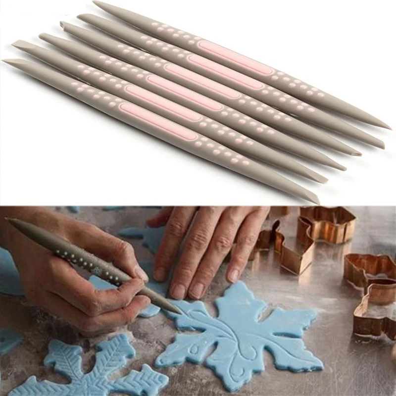 

Cake Mold Pottery Ceramics Tool Silicone Pen Craft Modelling Tools Molding Tool DIY Flower Sugar Plastic Soft Head