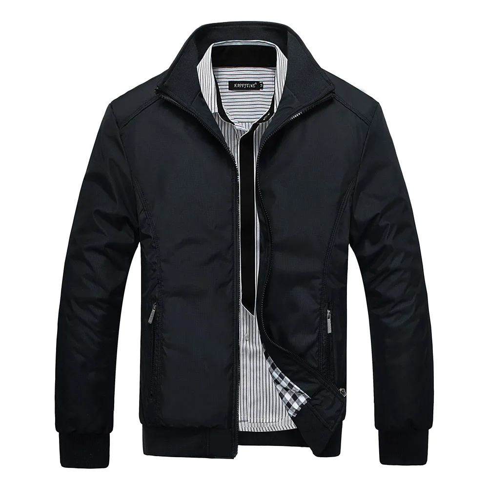 mens windbreaker coat brand casual bomber jacket men