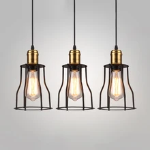 Loft Industrial Pendant Lights American Vintage Bar/Restaurant Lamps Black E27 110V/220V Antique Edison Decoration Lighting