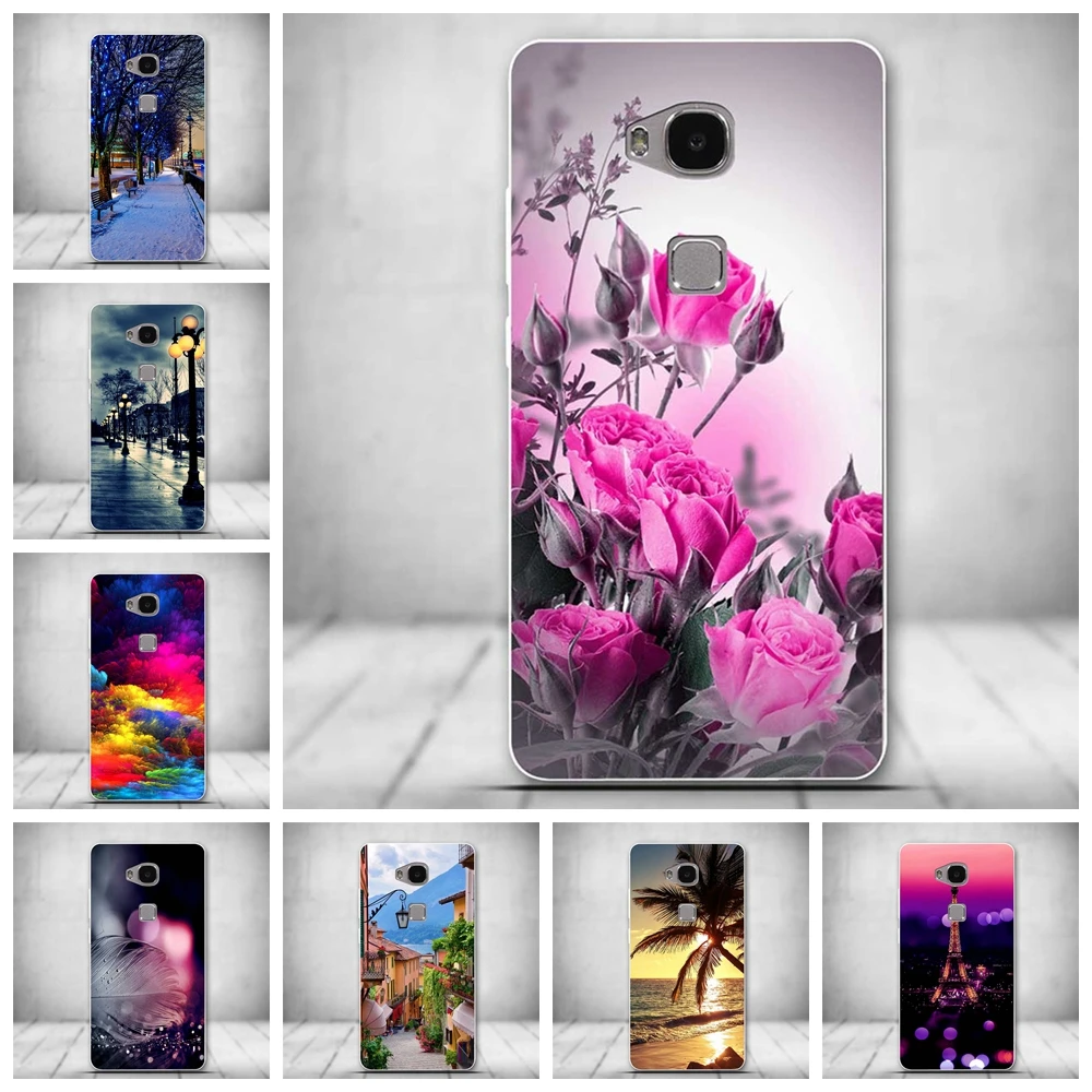 

For Huawei Honor 5X Case Soft TPU Cover For Huawei Honor 5X 5 X X5 GR5 Silicone Protective Case For Huawei honor 5X Phone Cover