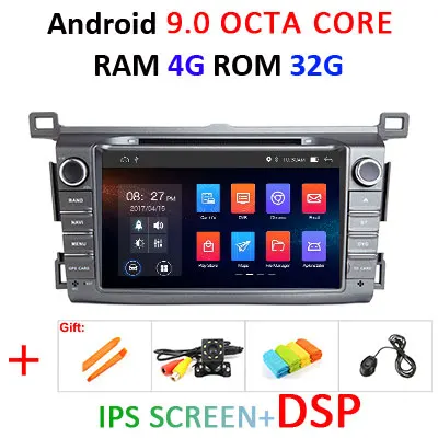 " DSP ips 4G ram Android 9,0 4G 64G Автомобильный gps для Toyota RAV4 2013 dvd-плеер Мультимедиа Навигация Радио стерео - Цвет: 9.0 4G 32G IPS DSP