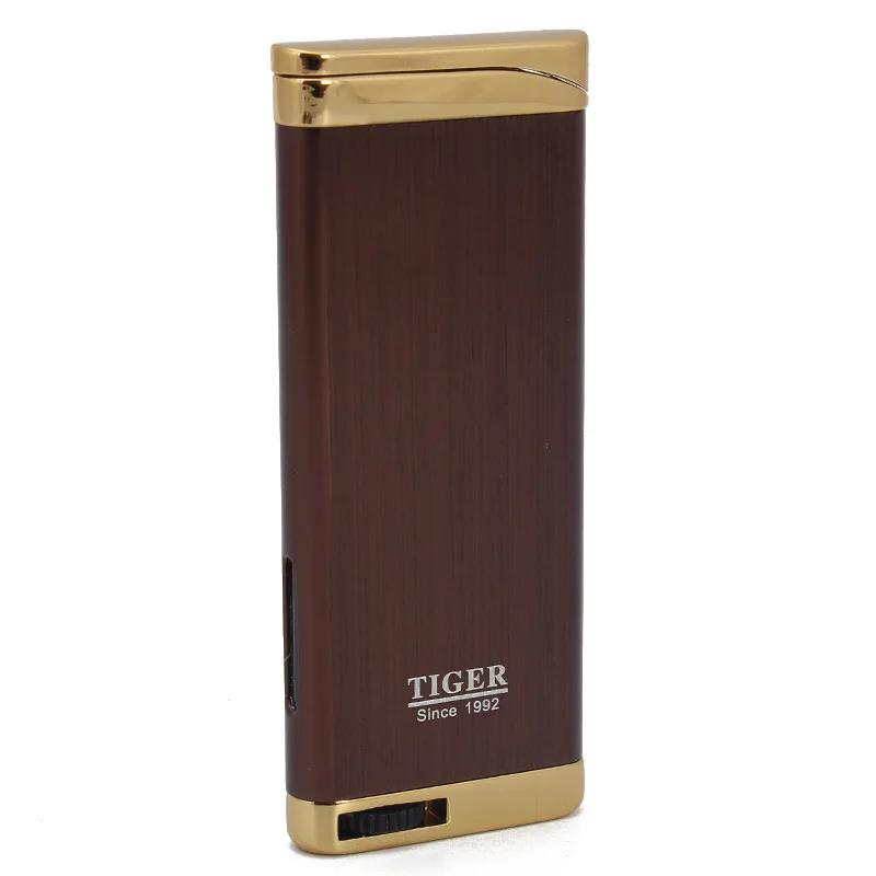 

Hot Compact Jet Cigar Pipe Lighter Butane Lighter Torch Turbo Gas Cigarette 1300 C Fire Windproof Lighter NO Gas