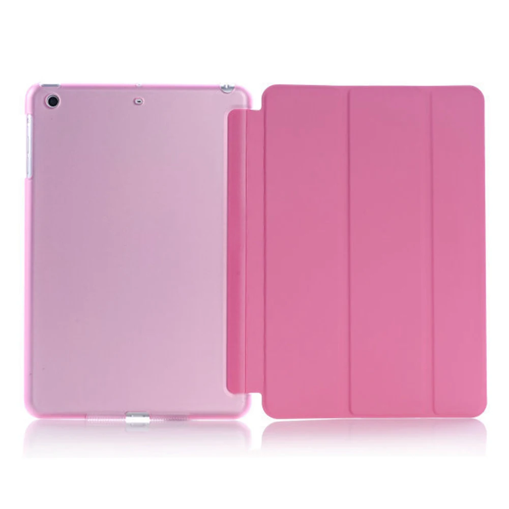 Чехол для iPad mini 1/2/3 ультратонкий кожаный чехол умная прорезиненная задняя