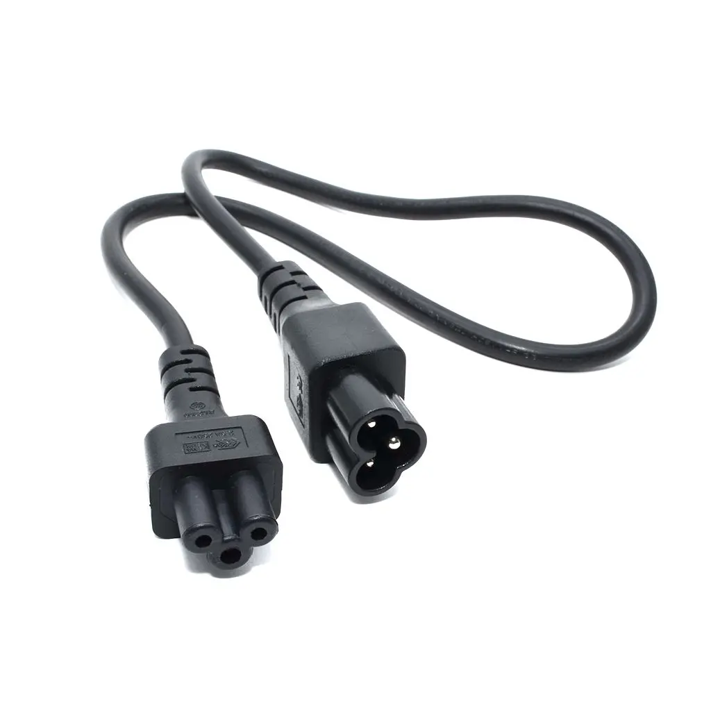 AC Power Cord IEC 320 C5 Female to C6 Male Extension Cable Micky 3Pin