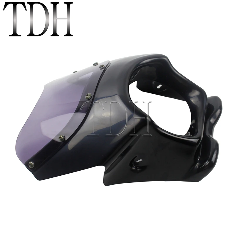 Черная передняя фара для мотоцикла обтекатель Honda Kawasaki Suzuki Yamaha RZ50 YB 1 YD50 TZR50 TZM50 YB50