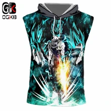 OGKB человек без рукавов с круглым вырезом майка 3D печатных Dragon Ball Street Wear 7XL Costuming Мужская Нижняя майка летняя шляпа