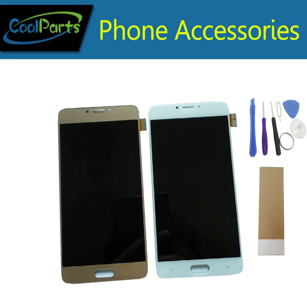

1PC/Lot High Quality For Allview X3 Soul Plus LCD Display Screen+Touch Screen Digitizer With Tool&Tape Black White Gold Color