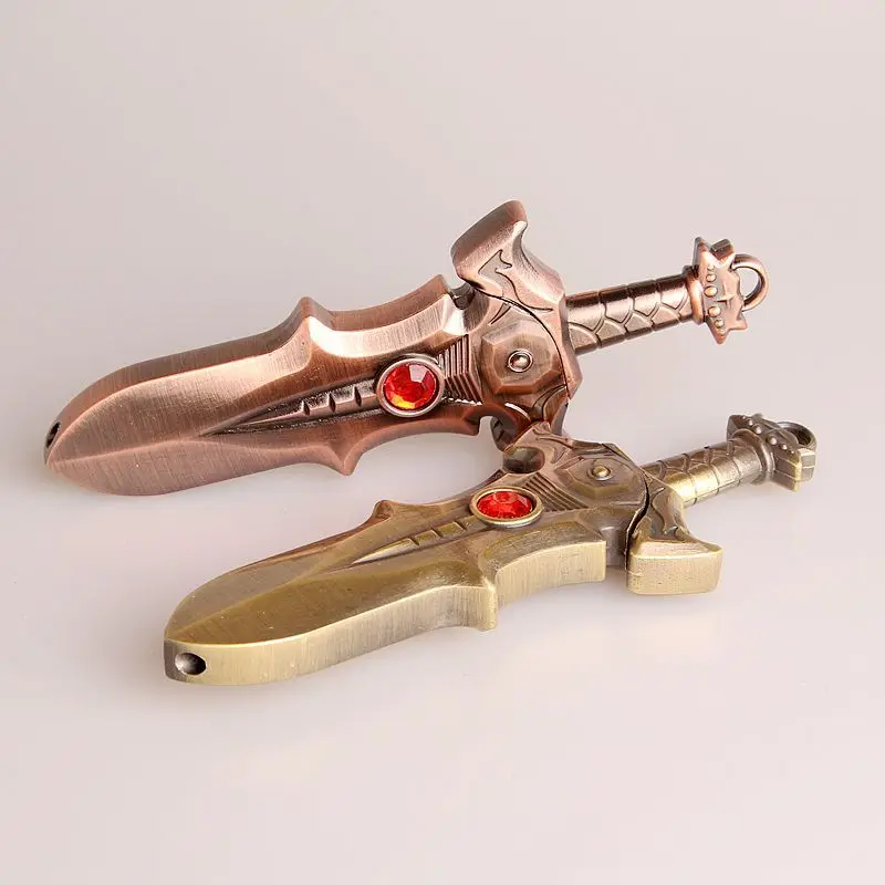 

Free Shipping Creative Sword Lighter Compact Jet Butane Gas Cigarette Accessories Inflated No Gas