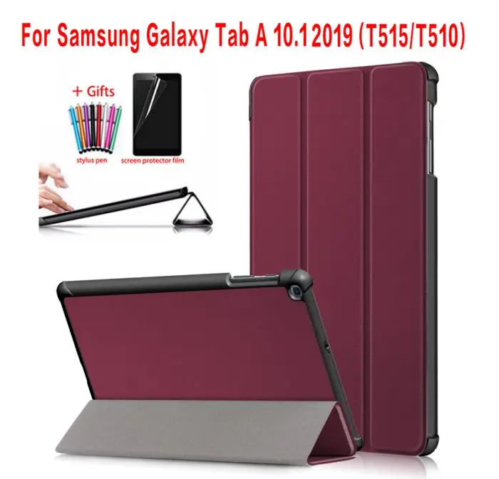 Брендовый Тонкий Магнитный чехол gligle для Samsung Galaxy Tab A 10 1 2019 T510 T515 + стилус пленка
