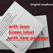50 шт./партия с упаковкой подлинное оригинальное качество гарнитура в ухо наушники с Дистанционный микрофон для 3,5 мм i 5 5S 6 6 S plus