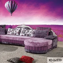 Пользовательские 3D принт Ткань и текстильные обои для стен ткань жаккард белье для Гостиная фрески лаванды горячий воздух воздушный шар