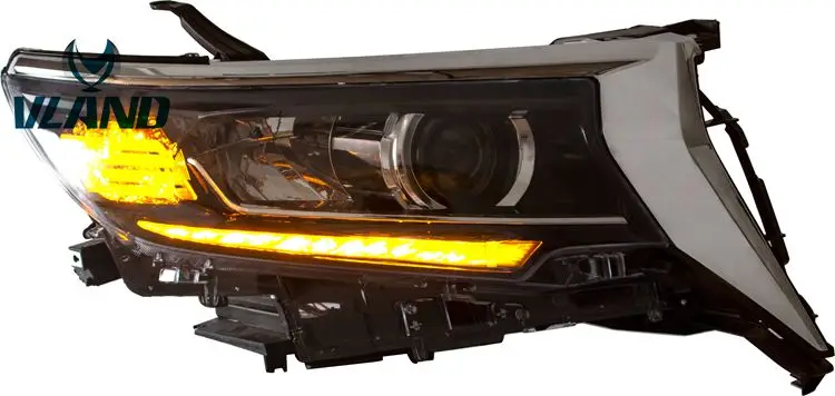 VLAND заводской аксессуар для автомобиля светодиодный свет для Prado фар-up указатели поворота с светодиодный последовательным индикатор