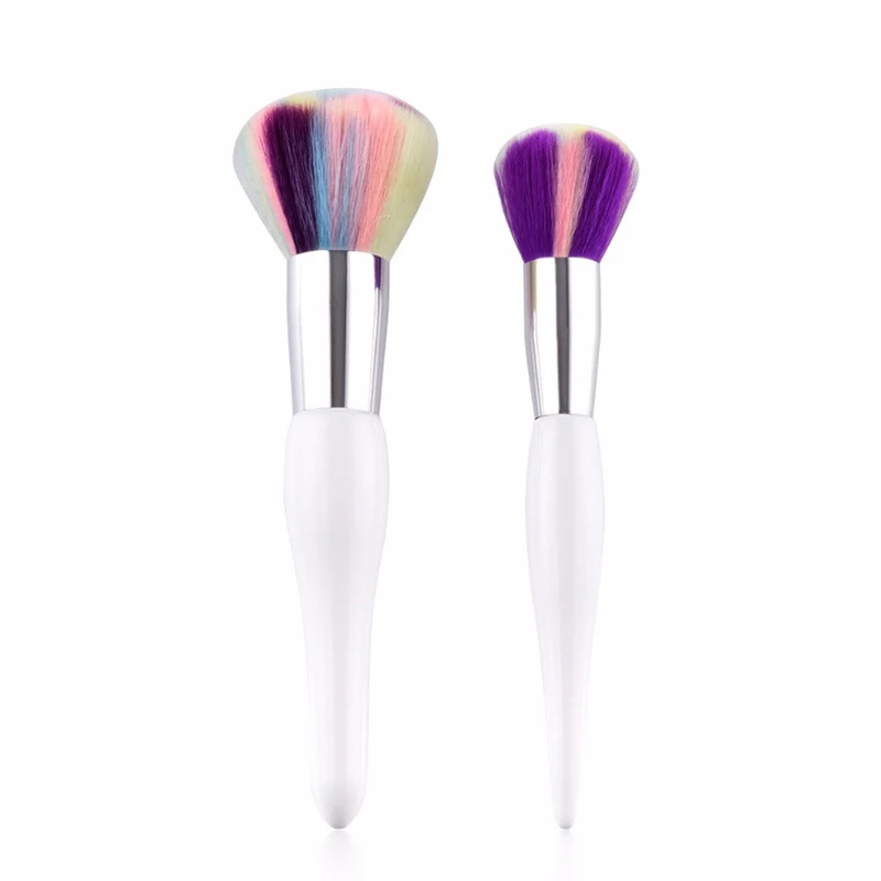 

New Colorful Head Brand Makeup Brushes Set 2pcs/lots for Women Foundation Powder Blush Face Makeup Brushes Sets Tools Make up