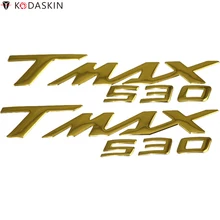 KODASKIN 3D рельефные наклейки эмблемы наклейки хромирование мотоцикл логотипы для YAMAHA TMAX 530