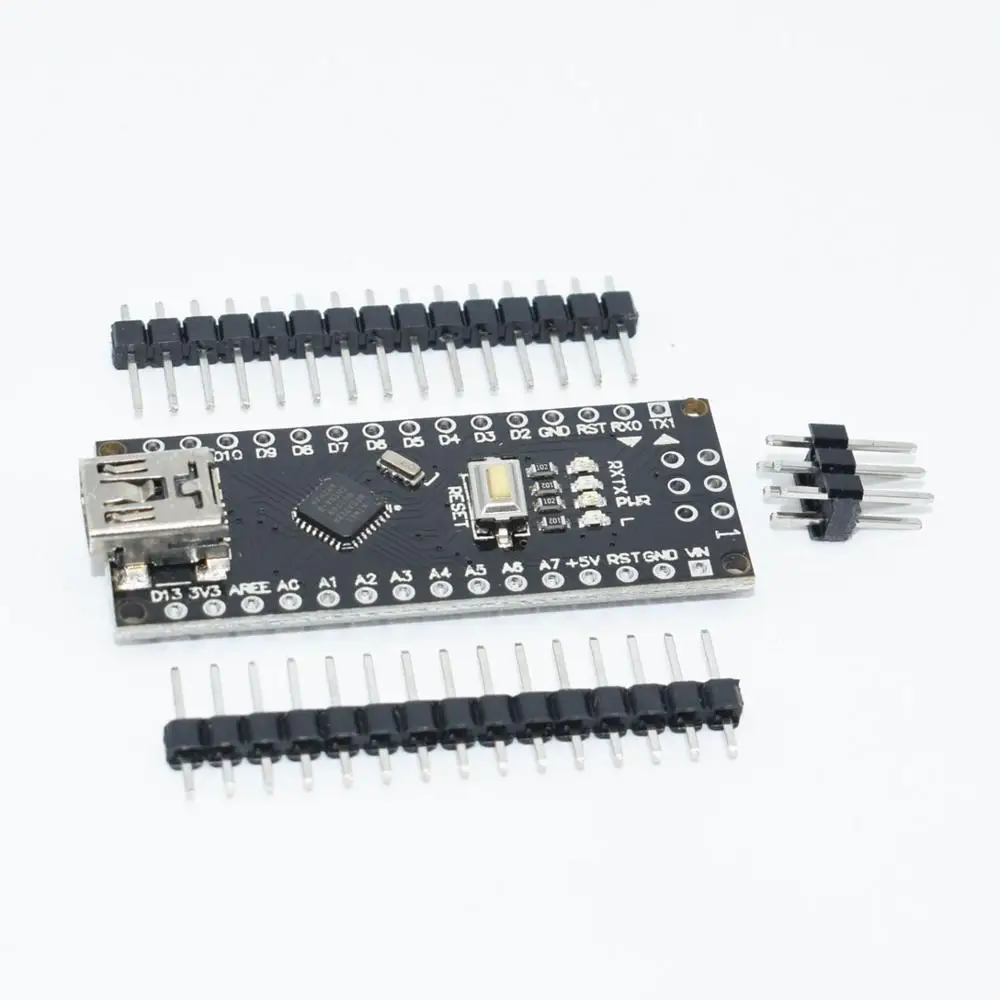 1 шт. синий/черный/красный ATMEGA328/168 P Nano V3.0 контроллер NANO V3 совместимый nano CH340 USB драйвер без кабеля для Arduino - Цвет: NANO-Black