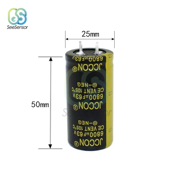 63V 6800UF 25X50mm С алюминиевой крышкой, 50В, алюминиевая крышка, 63В электролитический конденсатор с алюминиевой крышкой для аудио усилитель инвертор Мощность 2200 мкФ 3300 мкФ 4700 мкФ 6800 мкФ 10000 мкФ 22000 мкФ 47000 мкФ - Цвет: 63V 6800UF 25X50mm
