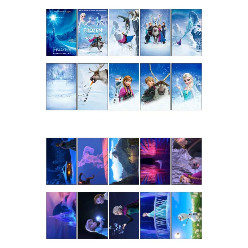 

1 PCS Frozen Anime Movie Theme Poster DIY Uncut Sticker Post It Decoration Scrapbooking Stickers Bomb for Planner Wall