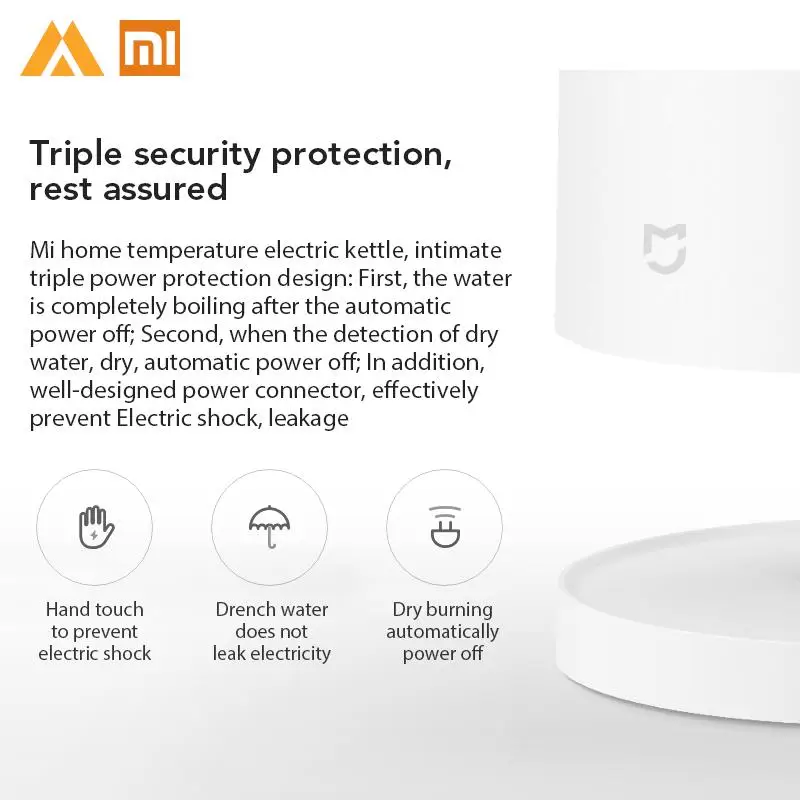  Original Xiaomi Electric Watre Kettle 1.5L Capacity Water Constant Temperature Control Water Bottle