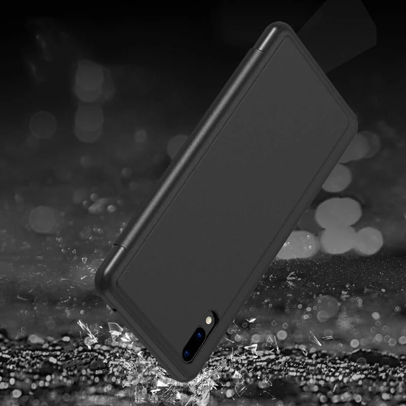 Mirror Case For Xiaom mi 9 mi 9 Se Case Stand Flip Leather Phone Cases For Xiaomi MI 9 SE Mi9 Glass Plating Coque Funda Cover