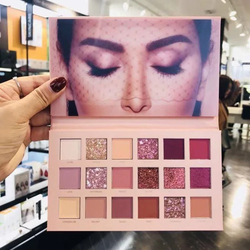 

Hudas Beauty Makeup Set Professional Natural Matte Eyeshadow Palette 18 Colors Hudas Beauty Eyeshadow Huda Beauty Nude Palette
