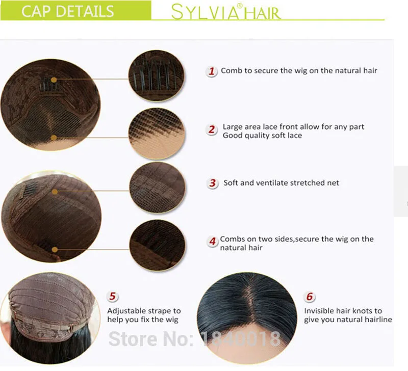 Resistente ao Calor Peruca de Cabelo Rabo de Cavalo Peruca com Cabelo de Bebê Sintéticas da Parte Dianteira do Laço para Mulher Sylvia Fibra Preto Perucas 10 Peruca sintética