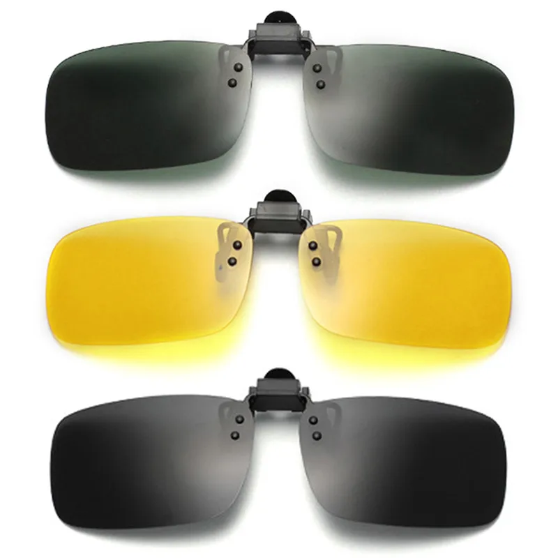 DRIVING GLASSES /& Clip-On Night Vision Driver Safety *NO Glare or DAZZLE Sun