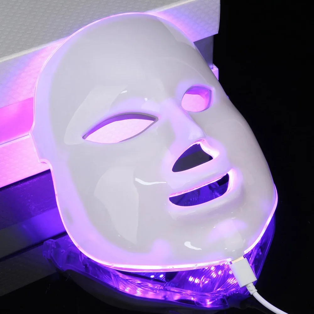 7 Color Light Photon PDT LED Electric Face Massage Facial Mask Skin Care Rejuvenation Therapy Anti-aging Promote Skin care EU цена 7 Color Light Photon PDT LED Electric Face Massage Facial Mask Skin Care Rejuvenation Therapy Anti-aging Promote Skin care EU цены онлайн