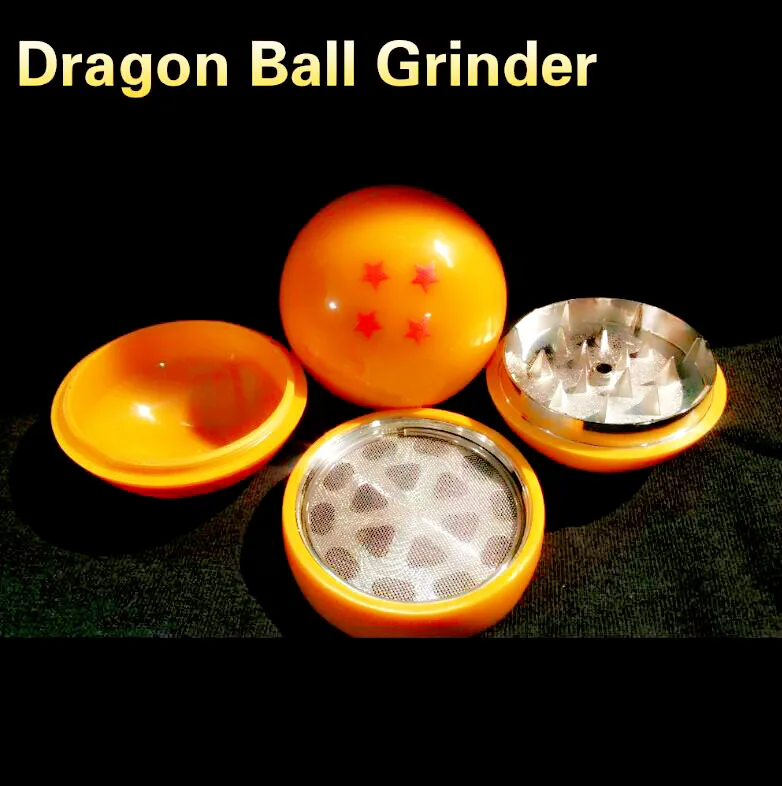 

3 Layers new four stars dragon ball Grinder Weed Herb Tobacco chicha 55 mm Crusher Grinder Cigarettes Accessories Hand Muller