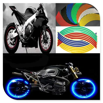 

Universal Motorbike Motorcycle 17" 18" Wheel Sticker For SUZUKI RGV 250 VS 800 Intruder VZ800 Marauder Bandit 650S