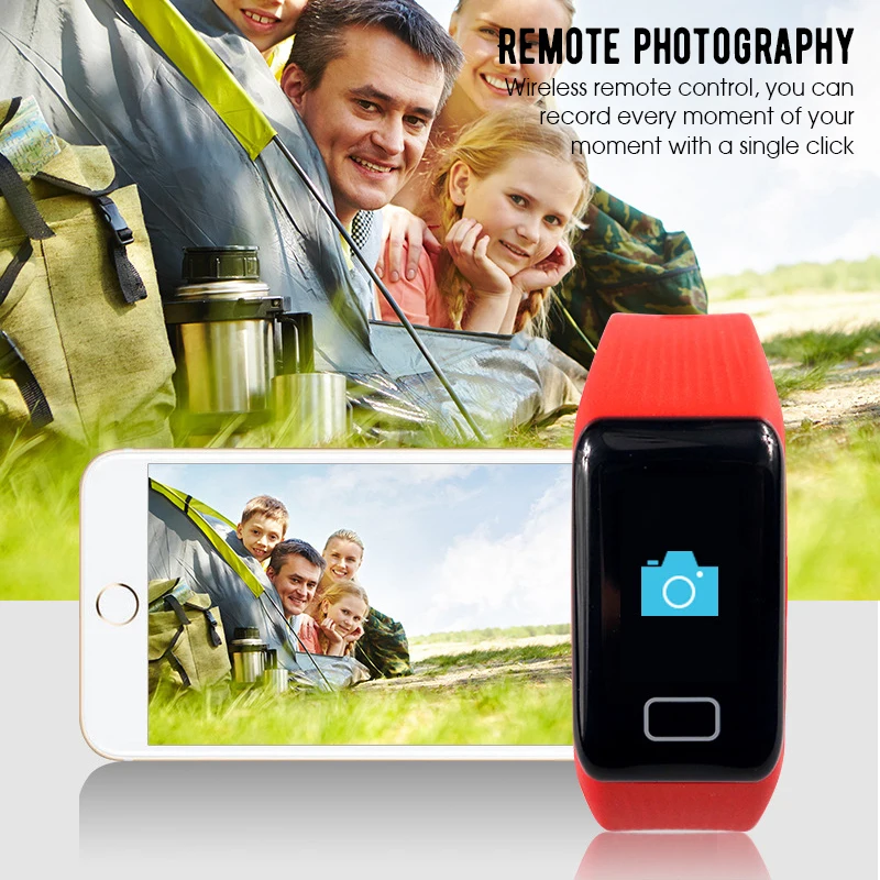 Step Count K1 Smart Bracelet Heart Rate Monitor Sport Running Fitness Tracker Waterproof Smart Wristband For IOS Android Phone
