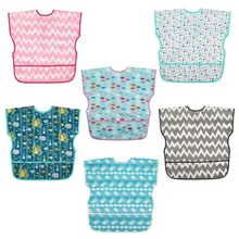 Детский нагрудник для кормления из ЭВА, слюнявчик, карманное полотенце для воды, мультяшный Водонепроницаемый моющийся Детский фартук, бандана