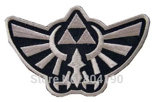 " Hook and Loop Legend of Zelda Hyrule's Королевский герб серебряные нашивки ТВ фильм вышитая нашивка для бейсболки
