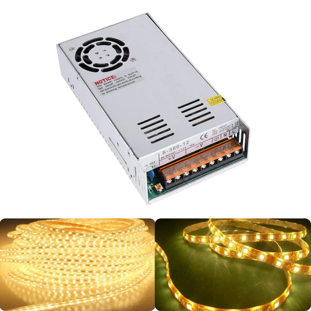 

New 12V-360W/24V-250W Switching Power Supply Driver Lighting Transformer Power Adapter Switch Power Supply For LED Light