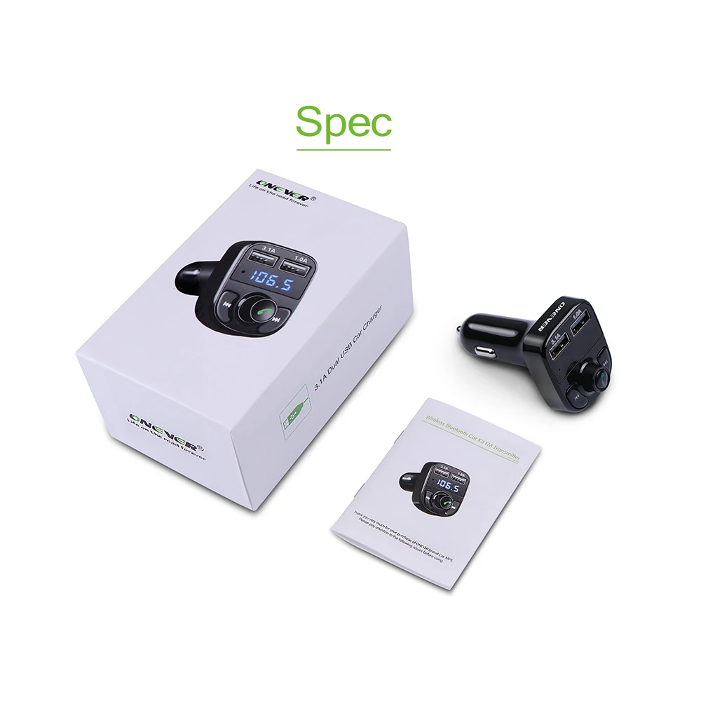 1 шт. Bluetooth автомобильный комплект fm передатчик mp3 плеер светодиодный двойной USB 4 А