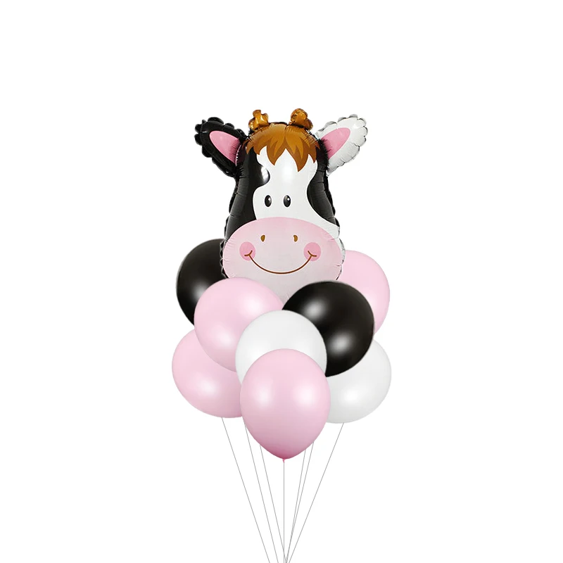 9pcs-animal-Head-Foil-Balloon-bouquet-safari-themed-party-Hawaii-Party-Giraffe-monkey-zebra-Cow-birthday