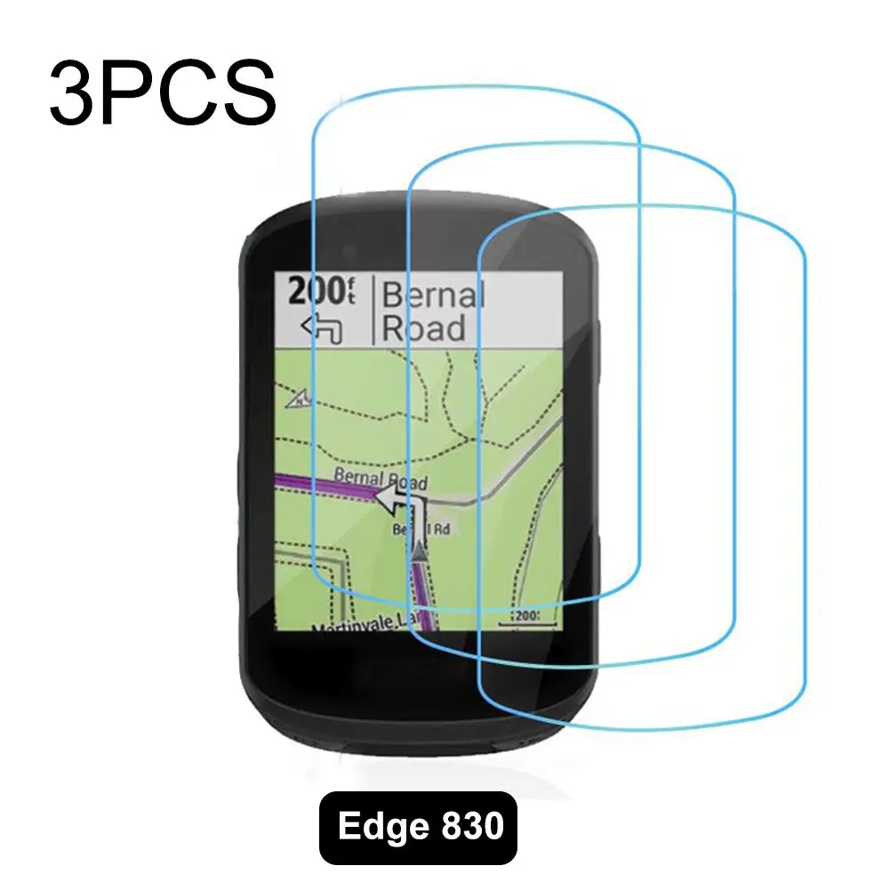 3 шт Защитная пленка для экрана Garmin Edge 530/830 закаленное стекло - Цвет: Синий