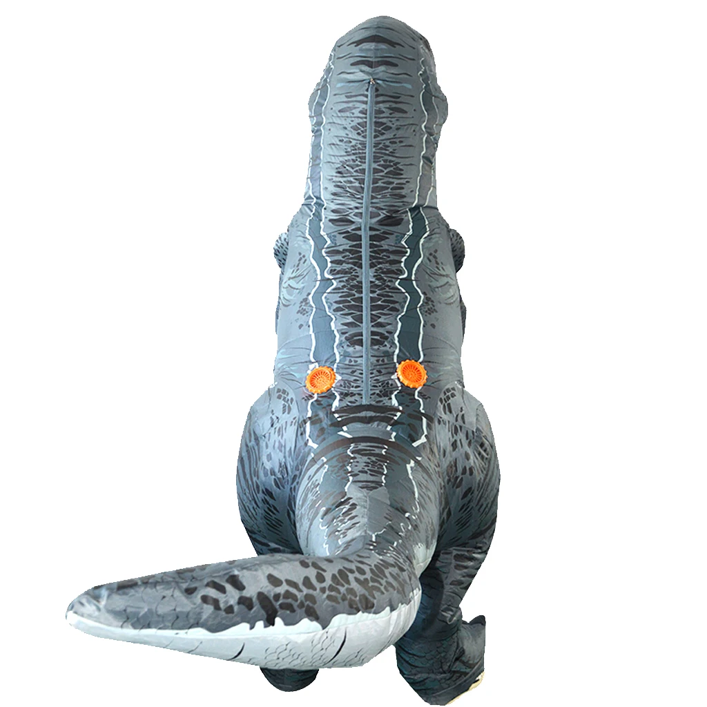 Prettyia Adult Inflatable T-rex Costume Dinosaur Halloween Suit Cosplay Fancy Costume for fancy dress costume party