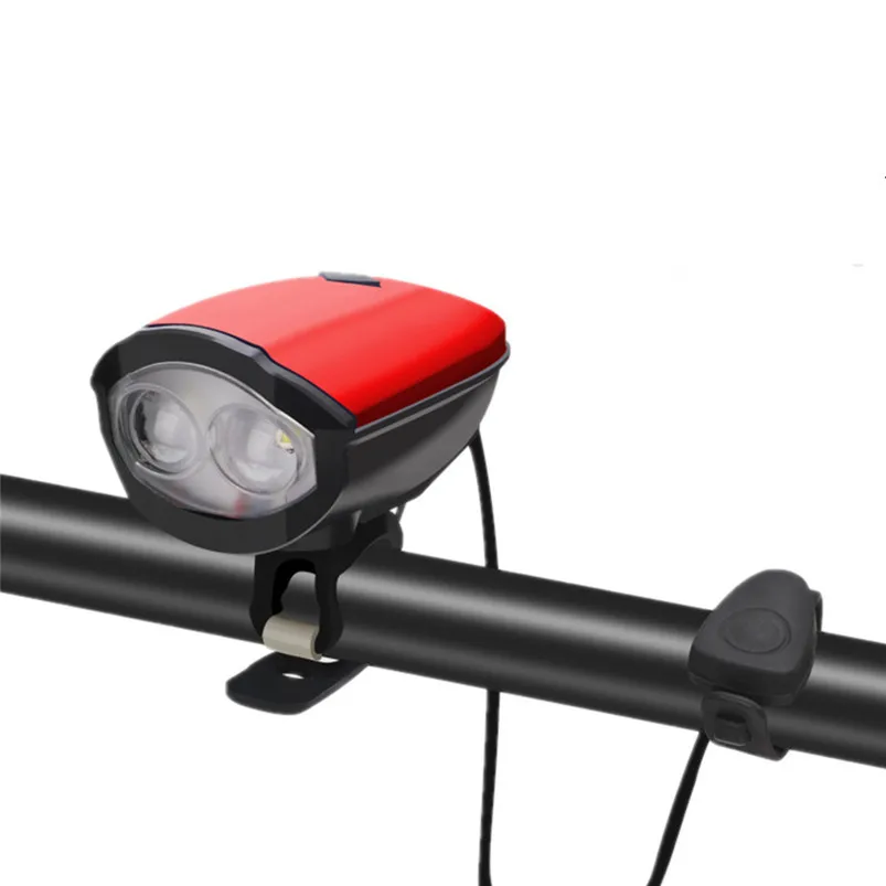 LED Bike light USB Rechargeable Cycling Bike Light Double Lamp Head Horn Light fahrrad licht Bicycle Accessories #5S20 (11)