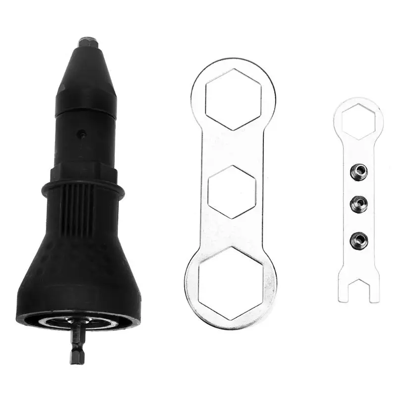 

Electric Rivet Nut Gun Cordless Riveting Tool Cordless Riveting Drill Adaptor Insert Nut Tool Riveting Drill Adapter