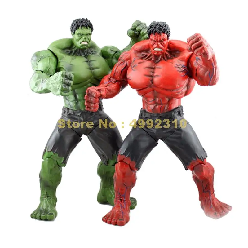 

26cm marvel avengers super heroes rage version movable punch red hulk action figure Toy