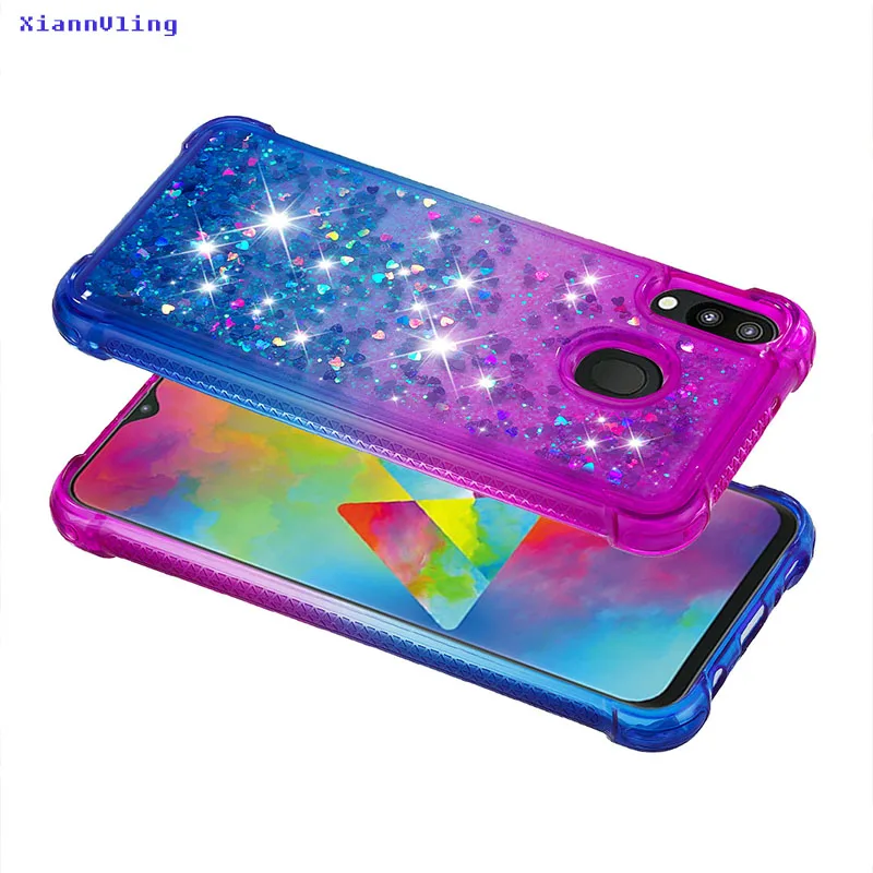 Для samsung SM-M205F/DS Galaxy M20 M205 для samsung Galaxy M 20 SM-M205 SM-M205F M205F/DS чехол ТПУ зыбучий песок оболочка