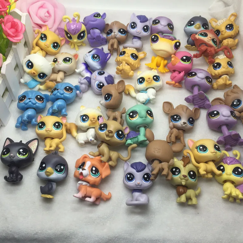 

4-6cm Bigger 10pcs/lot Cute Clear Pet Shop Pet Shop Action Figure Toys Come with Opp Bag LPS FIGURE