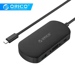 ORICO Тип-C USB3.0/Тип-C/VGA адаптер Mini Размеры Superspeed Тип-C концентратора для нового MacBook